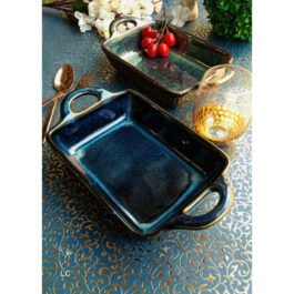 Elegant Glossy Serving Tray for Dining