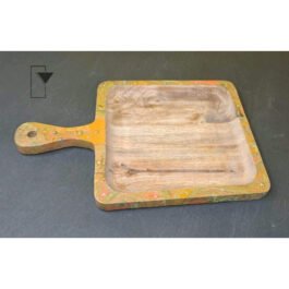 Square Wooden Tray for Stylish Serving