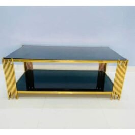 Black Glass Center Table