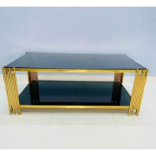 Black Glass Center Table - Image 2