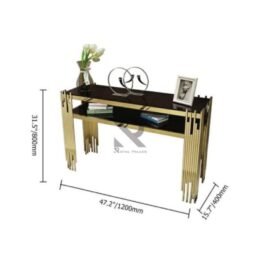 Console Table: Unique Golden Stand Designs