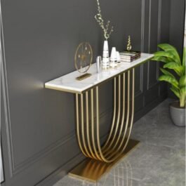 Contemporary Gold Console Table