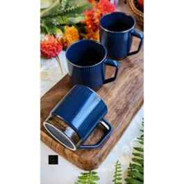 Affordable Blue Ceramic Mugs | Set of 6