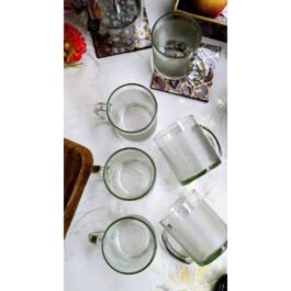 Premium Glass Mug Set – 6 Piece Collection