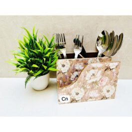 Royal Bloom Glossy Cutlery Holder | Handcrafted