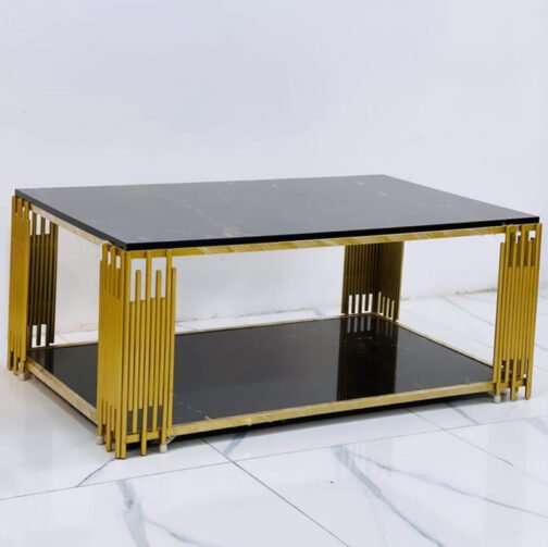 Black Glass Center Table