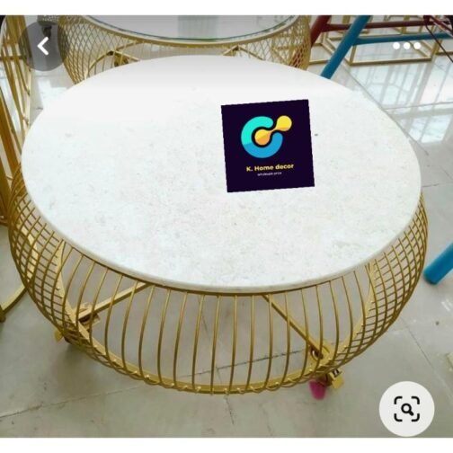 White Marble Center Table - Image 2