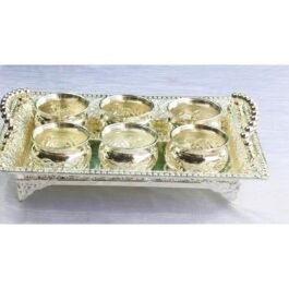 Wonderful German Silver Pooja Bowl Set