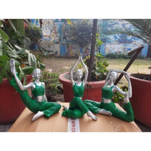 Yoga Ladies Green -  (Set of 3 )