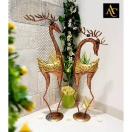 Golden Deer Showpiece Set for Stylish Home Decor