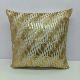 Sequence Hand Embroidered Silk Cushion Cover