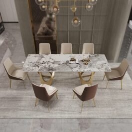 Upgrade Your Dining Room with a 6-Seat Marble Table
