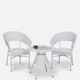 Outdoor Balcony Furniture Set 1 Table 2 Chair