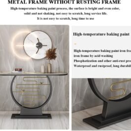 Affordable Console Table with Circular Base