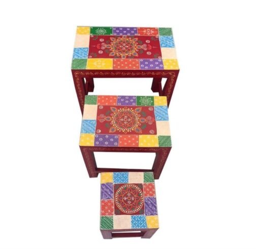 Transform Your Home with Nesting Stool Trio - Image 2