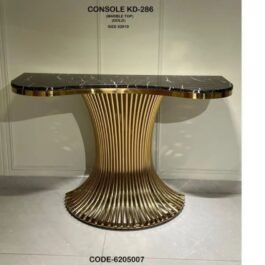 Stylish Golden Console Table: Ideal for Living Room