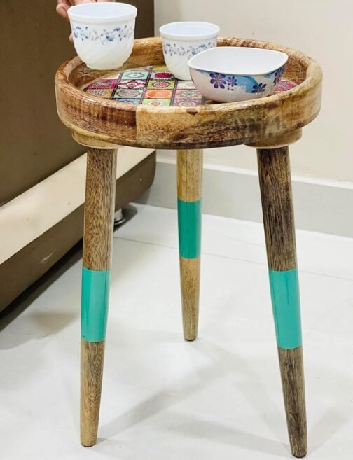 Wooden Side Table for Home Decor - Image 2