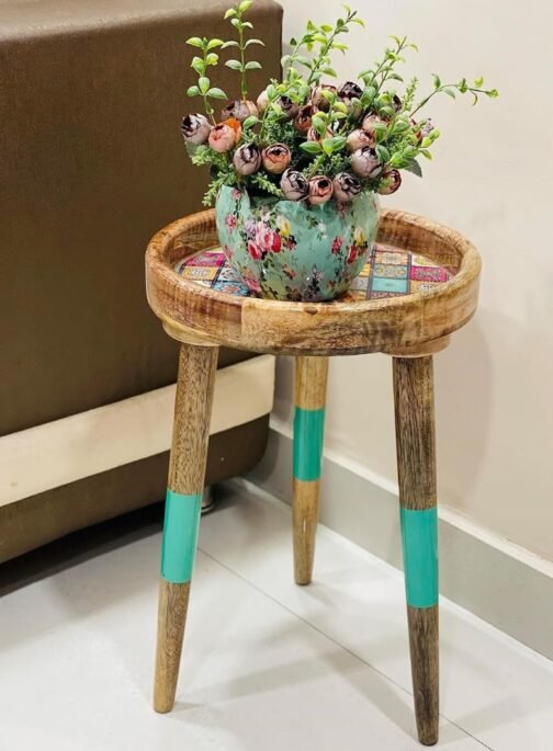 Wooden Side Table for Home Decor