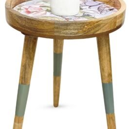 Handcrafted Wooden Side Table