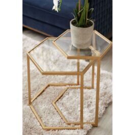 Hexagon Sofa Side Table for Stylish Living Space