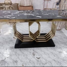 Black Marble 6 Seater Dining Sets