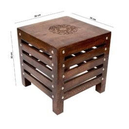 Square Wood Side Tables
