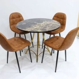 Four Seater Round Marble Dinning Table