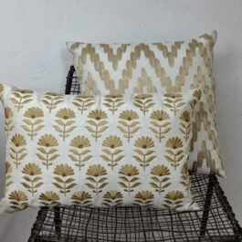 Buy Cotton Gold Cushion Covers – Set of 2