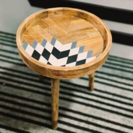 Circular Wooden Side Table