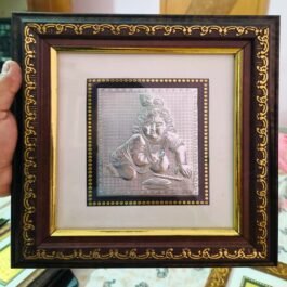 999 Silver New Pearl White Coloured God Frames  Bal Krishna