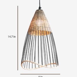 Conical Tall Hanging Lamp ‌