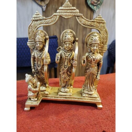 Dazzling Brass Ram Darbar Figurine