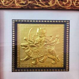 Dazzling Gold Plated Goddess Durga Frame