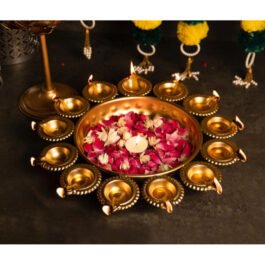 Diwali Tealight Decor Diya and Thali Set