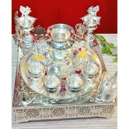 German Silver Pooja Set Combo