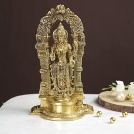 Majestic Brass Lord Narayan Statue