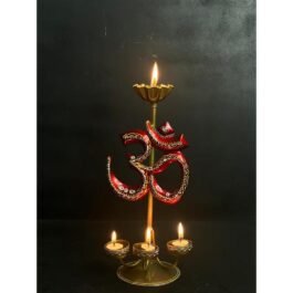 Metal Om Tealight Holder/ Diya