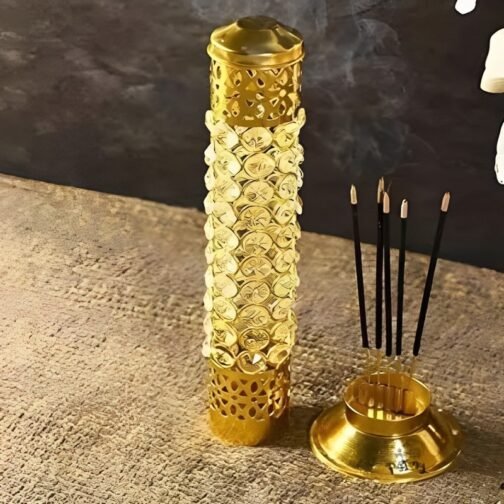 Metal and Crystal Agarbatti Stand/Incense Holder Agardaan