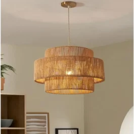 Natural Woven Paper Ceiling Light