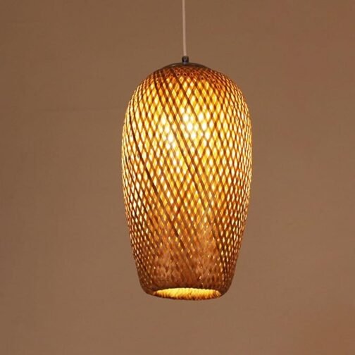 Pendant Lamps Bamboo Chandelier Hanging Lamp Shade - Image 5