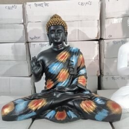 Polyresin Blessing Buddha Statue | Printed Color