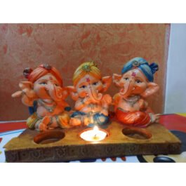 Resin Lord Ganesha Tealight Candle/Diya