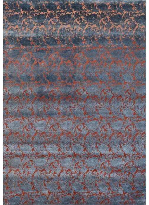 Rust-Colored Wool Carpet