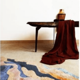 Handtufted Wool Terrain Rug for Living Rooms