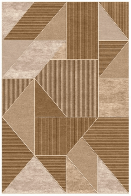 Stylish Wool & Viscose Bamboo Silk Ternion Rug - Image 5