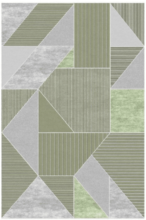 Stylish Wool & Viscose Bamboo Silk Ternion Rug - Image 6