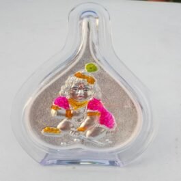 Silver Plated Balkrishna with Acrylic Frame