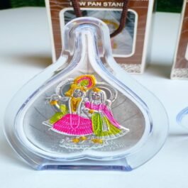 Silver Plated Radha Krishna with Acrylic Frame