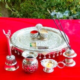 Versatile German Silver Pooja Set