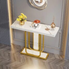 Modern Entryway Console Table with Led Light